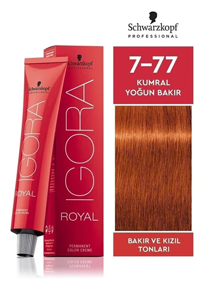 Igora Royal 7-77 Kumral Yoğun Bakır 60 ml ürün görseli 1