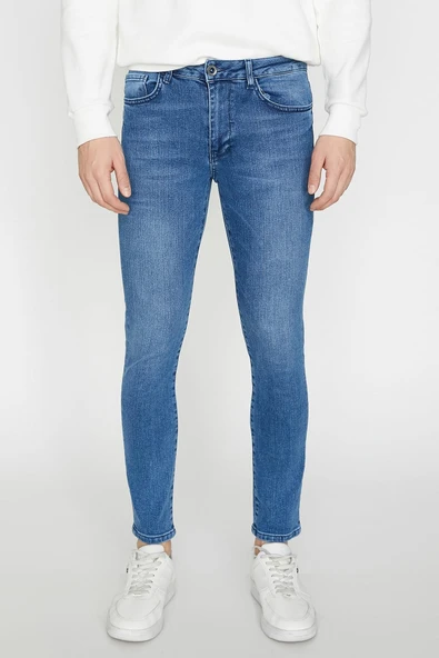 Erkek Indıgo Jeans 9KAM43552LD - Resim 3