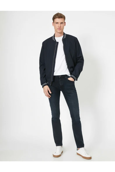 Erkek Mavi Brad Jeans 0YAM43831LD - Resim 2