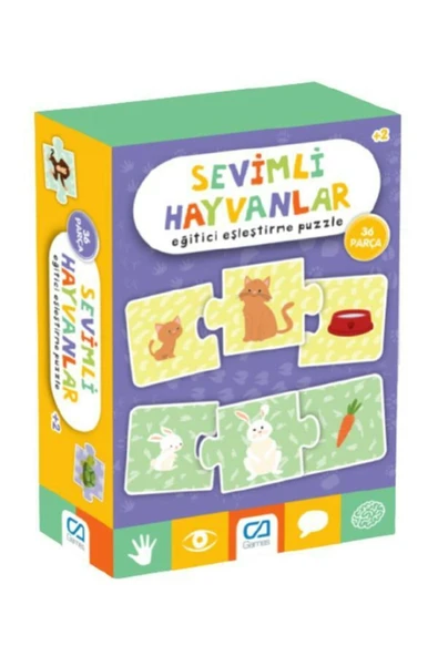 Games Sevimli Hayvanlar Eğitici Eşleştirme Puzzle 36 Parça 5128 ürün görseli 1