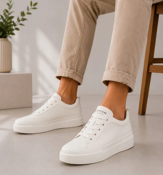 Lufian 121230087 Mıa Deri Unisex Sneaker Ayakkabı ürün görseli 1