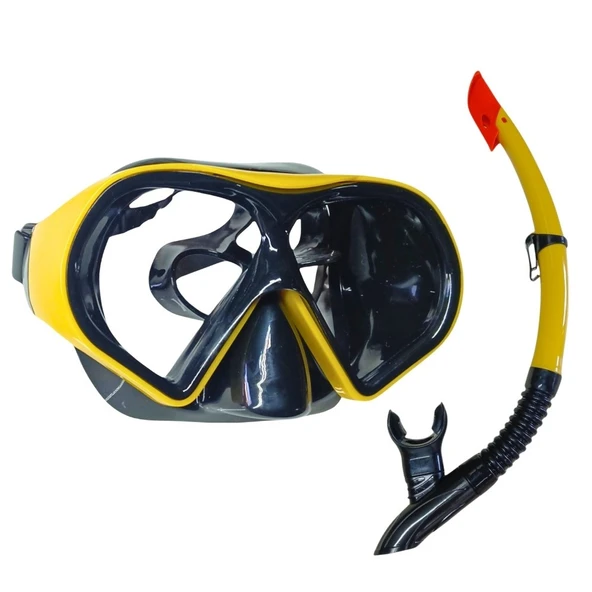 Dalış Maskesi ve Snorkel Yetişkin - 51713-SARI - 1 ADET ürün görseli 1
