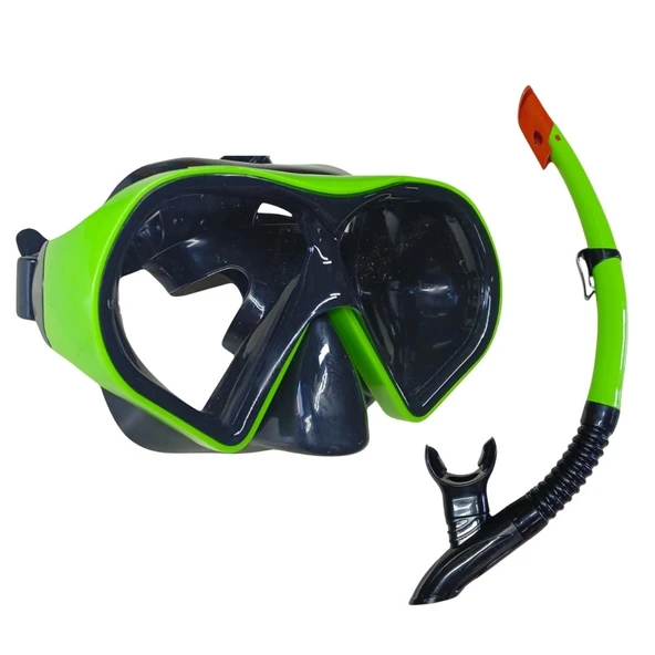 Dalış Maskesi ve Snorkel Yetişkin - 51713-YEŞİL - 1 ADET ürün görseli 1