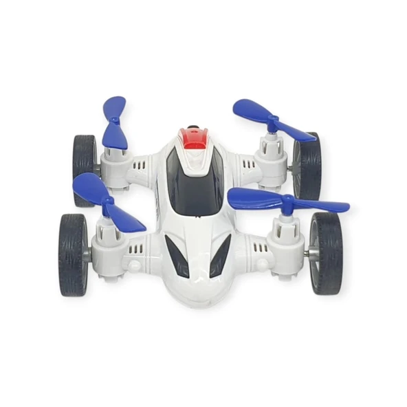 Sürtmeli Drone Araba Hareketli Pervane - Beyaz - 1 ADET - Resim 3