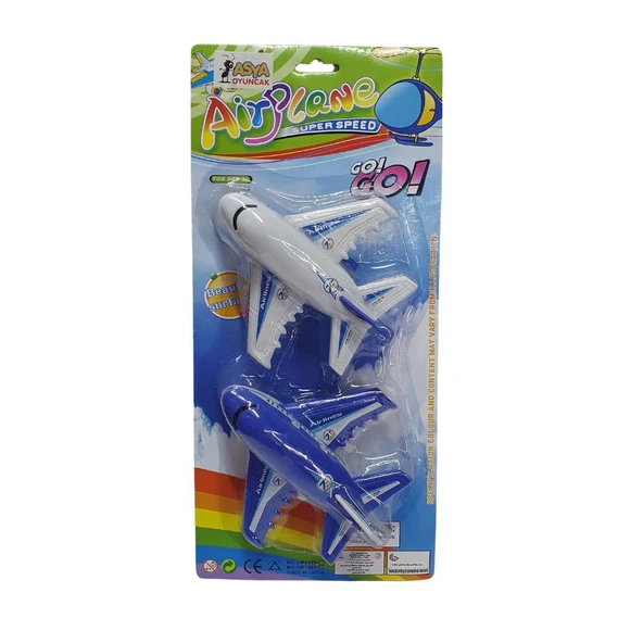 Yolcu Uçak 2'li Set 14 Cm - DM8895-4 - 1 ADET ürün görseli 1