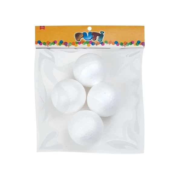 Puti Köpük Top 7 Cm 4780 (4 Lü Paket) ürün görseli 1