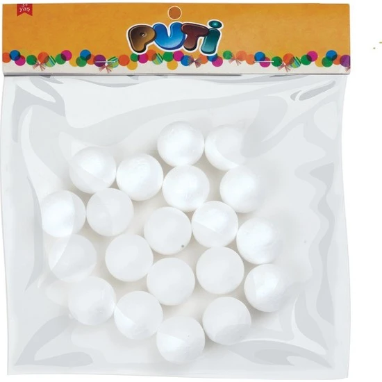 Puti Köpük Top 3 Cm 4766 (20 Li Paket) ürün görseli 1