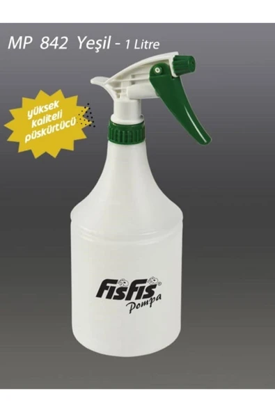 Plastich Kimyasala Dayanıklı 1 Lt Fısfıs Manuel Sprey Pompa Beyaz ürün görseli 1