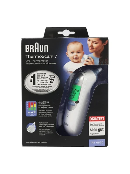 Braun ThermoScan 7 IRT 6520 Kulaktan Ateş Ölçer ürün görseli 1