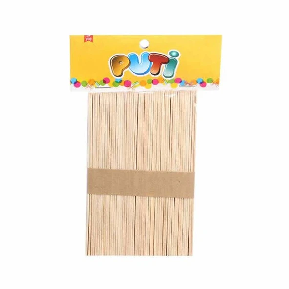 Puti Ahşap Büyük Çubuk Natural 50 Li 4612 (12 Paket) ürün görseli 1