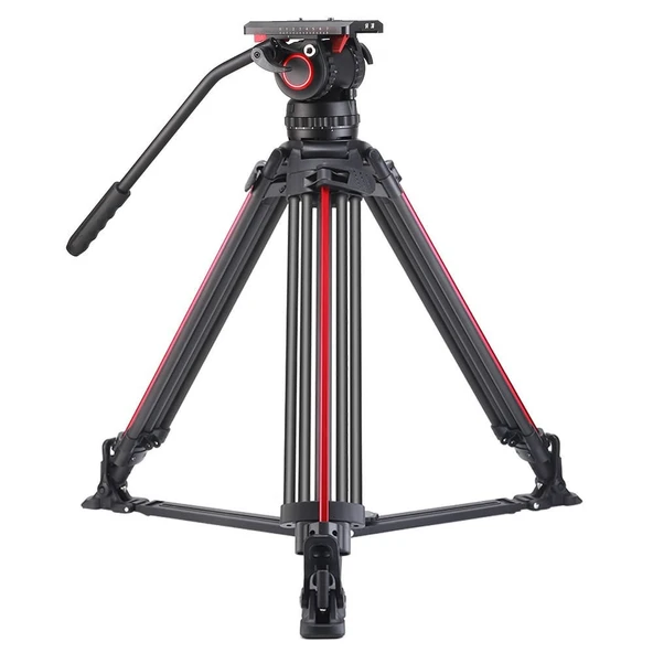 Miliboo M25DL Hidrolik Kafalı Profesyonel Broadcast Video Tripod ürün görseli 1