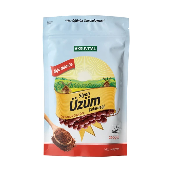 Öğütülmüş Siyah Üzüm Çekirdeği 250 gr ürün görseli 1