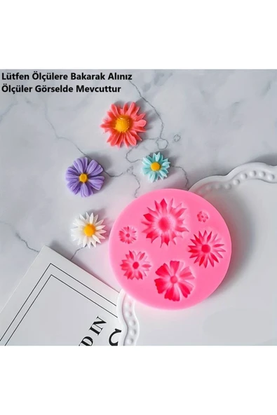 HogART Design Çoklu Mini Papatyalar Silikon Kalıp ürün görseli 1