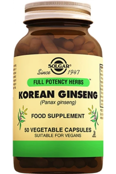 Solgar Korean Ginseng 50 Kapsül - Alliavital.com-27. ürün görseli 1