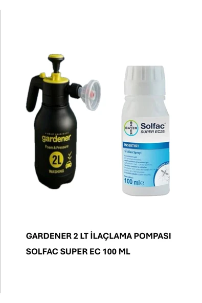 ARTI İLAÇLAMA SolfacEc 25 100ml Tahtakurusu Kokarca Böceği Kene İlacı Gardener Pompa 2lt ürün görseli 1