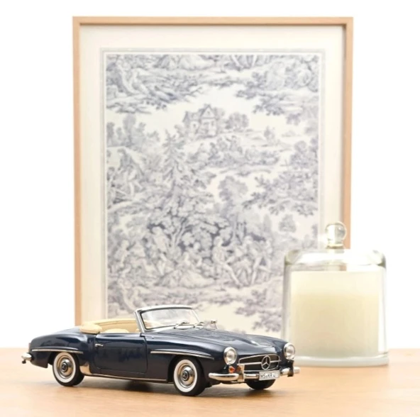 Norev 183403 1/18 Mercedes-Benz 190 SL 1957 Middle Blue ürün görseli 1