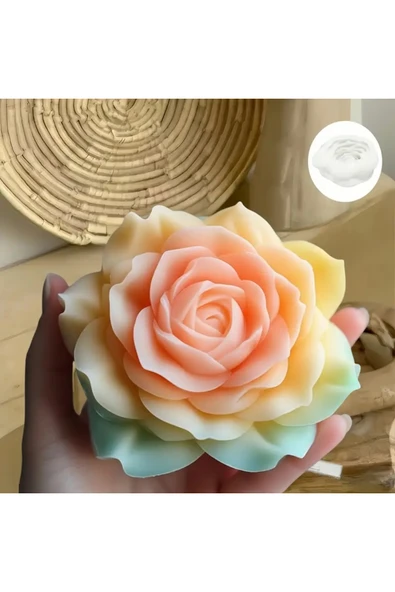 HogART Design Gül Şekilli Silikon Kalıp ürün görseli 1