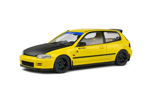 Solido S1810402 1/18 Honda Civic (EG6) Spoon Version – Yellow Carnival – 1991 ürün görseli 1