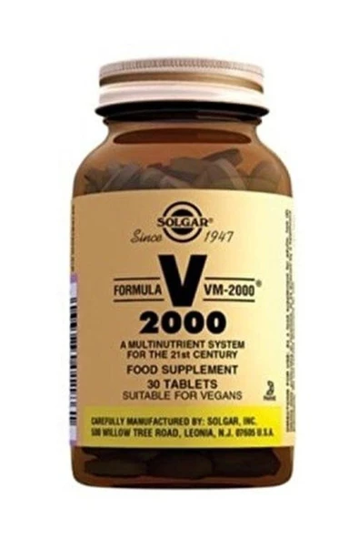 Solgar Formula Vm-2000 Multivitamin Ve Mineral 60 Tablet ürün görseli 1