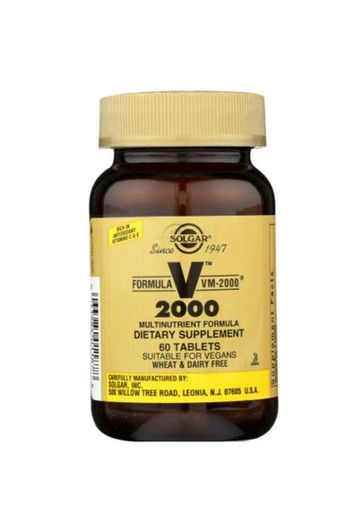 Solgar Vm 2000 Multivitamin 60 Tablet ürün görseli 1