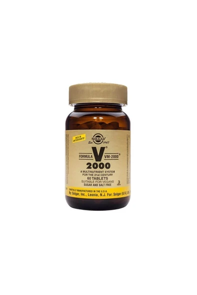 Solgar Vm Multi Vitamin 60 Tablet 2000 ürün görseli 1