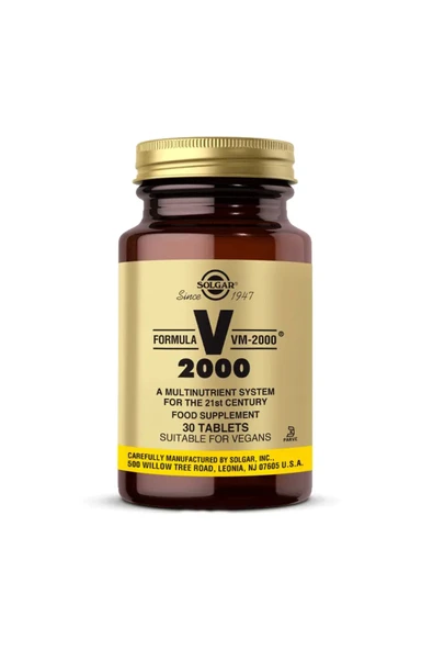 Solgar Vm 2000 Multivitamin 30 Tablet ürün görseli 1