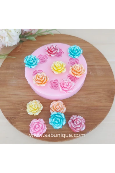 HogART Design Çoklu Güller Silikon Kalıbı - Resim 2