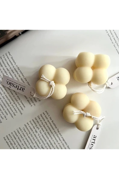 HogART Design Küçük Bubble Silikon Mum Kalıbı - Resim 8