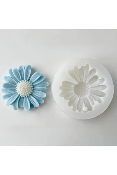 HogART Design Papatya Çiçek Mum & Sabun Silikon Kalıbı ürün görseli 1