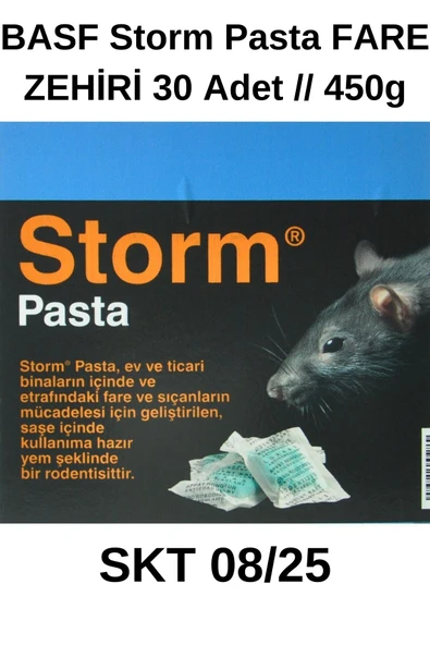BASF Storm Pasta 30 Adet 450 gr Fare Ve Sıçan Yemi / Zehiri / Ilacı ürün görseli 1