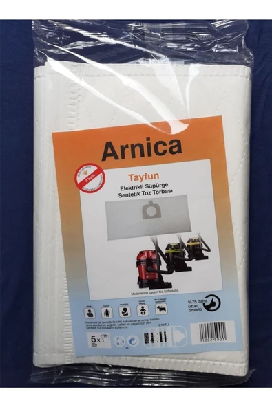 Arnica Tayfun Süpürge Toz Torbası Bez 5 Adet ürün görseli 1
