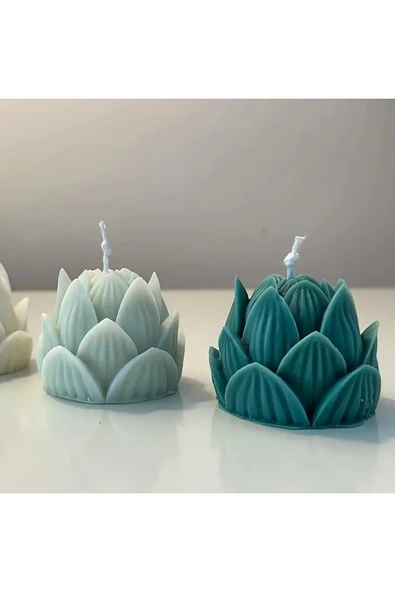 HogART Design Lotus Çiçeği Silikon Mum & Kokulu taş Kalıbı ürün görseli 1