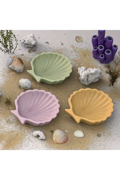 HogART Design Midye Tabak Silikon Kalıp - Resim 6