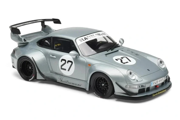 Gt Spirit GT522 1/18 Porsche 911 RWB Yuiitsumuni Silver 2024 ürün görseli 1