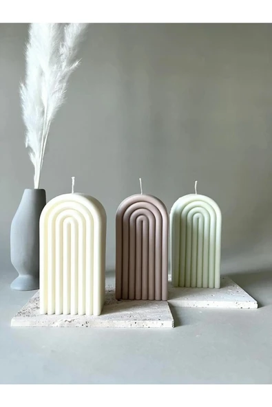 HogART Design Gökkuşağı Mum Silikon Kalıp ürün görseli 1