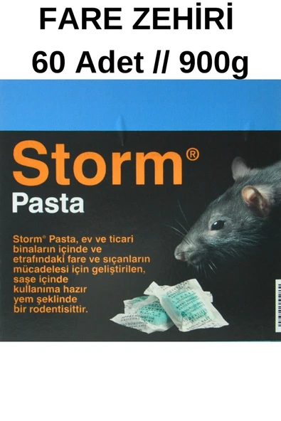 BASF Storm Pasta 60 Adet 900 gr Fare Ve Sıçan Yemi / Zehiri / Ilacı ürün görseli 1