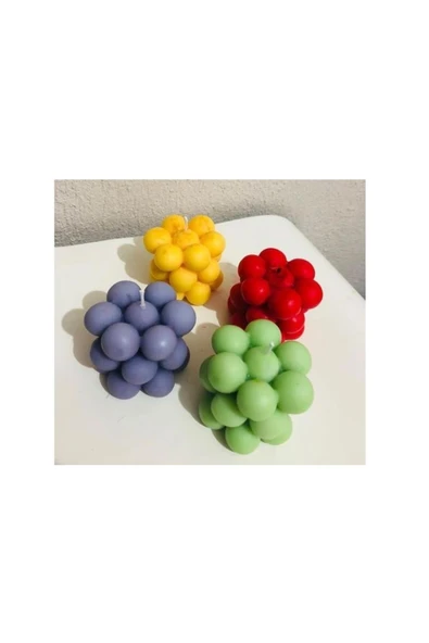 HogART Design Yuvarlak Bubble Mum Kalıbı - Resim 2