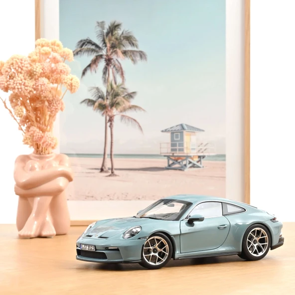 Norev 187470 1/18 Porsche 911 S/T 2023 Bleu Meissen ürün görseli 1