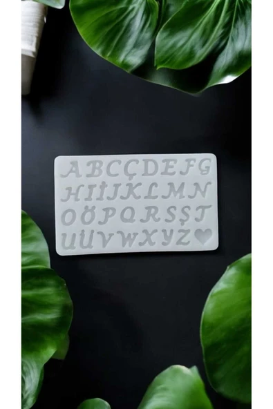 HogART Design Silikon Harf Kalıp Epoksi Pasta & Mum ürün görseli 1