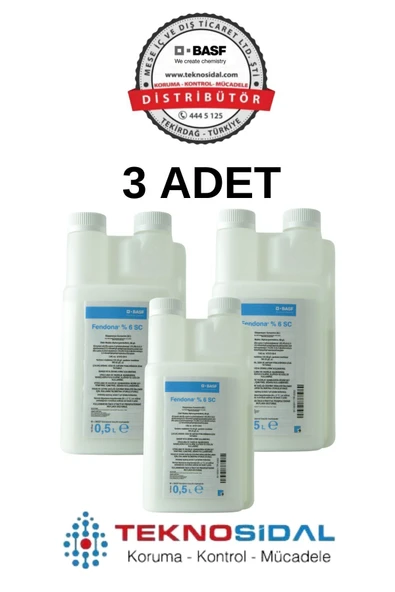 BASF Fendona %6 Sc Genel Amaçlı Haşere Ilacı 500ml 3 Adet|500mlx3 | Distribütör Garantili | Orijinal Ürün ürün görseli 1