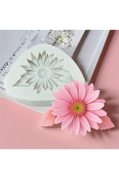 HogART Design Ayçiçeği Taç Yaprak Detaylı Mum & Sabun Silikon Kalıp ürün görseli 1