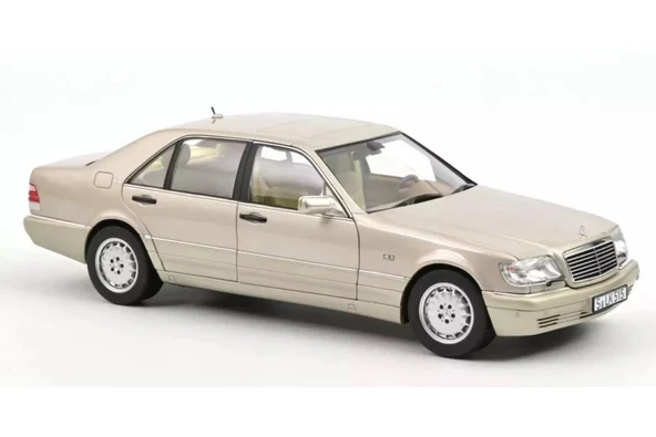 Norev 183723 1/18 Mercedes-Benz S600 1997 Smoke Silver ürün görseli 1