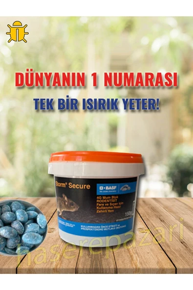 BASF Storm Secure Blok 150 gr Fare Ve Sıçan Yemi - Resim 3