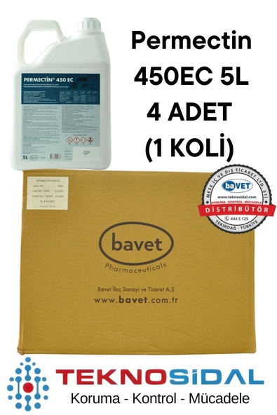 Bavet Permectin 450 Ec 5 Litre Haşere Öldürücü | 1 KOLİ 4X5L ürün görseli 1