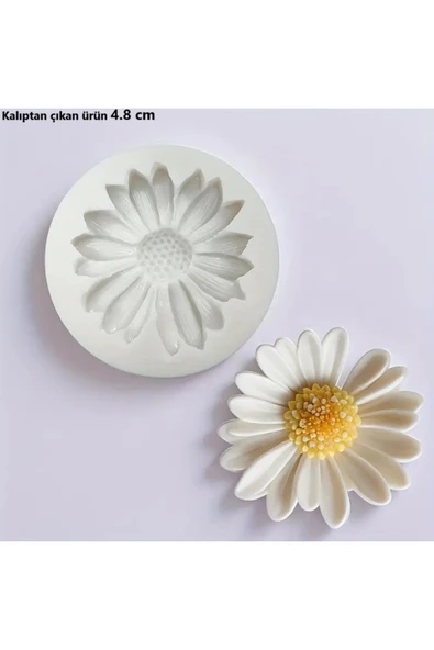 HogART Design Küçük Papatya Mum Sabun & Kokulutaş Silikon Kalıp ürün görseli 1