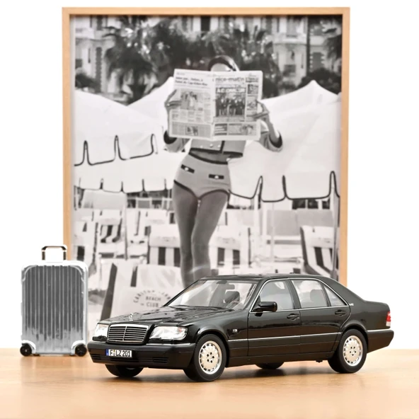 Norev 183045 1/18 Mercedes-Benz S600 1997 Noir Obsidian Metallisé ürün görseli 1