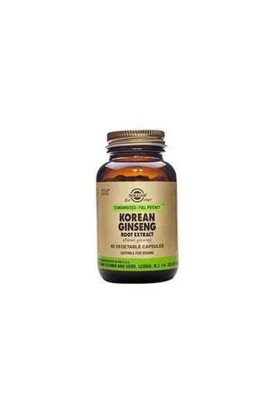 Solgar Korean Ginseng( Panax Ginseng ) 50 Kapsül ürün görseli 1