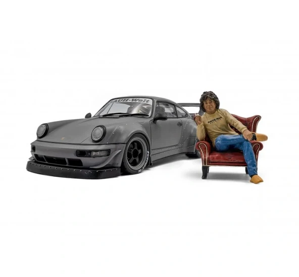 Solido S1807517 1/18 Porsche RWB Bodykit 2024 Nardo Grey ürün görseli 1