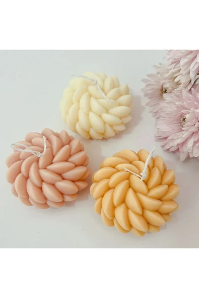 HogART Design Çiçek Mum Sabun & Kokulutaş Silikon Kalıp ürün görseli 1