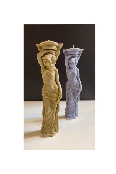HogART Design Yunan Kadın Heykel Mum Silikon Kalip ürün görseli 1